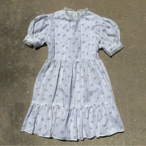 Vintage Youngland ILGWU Striped Floral Dress